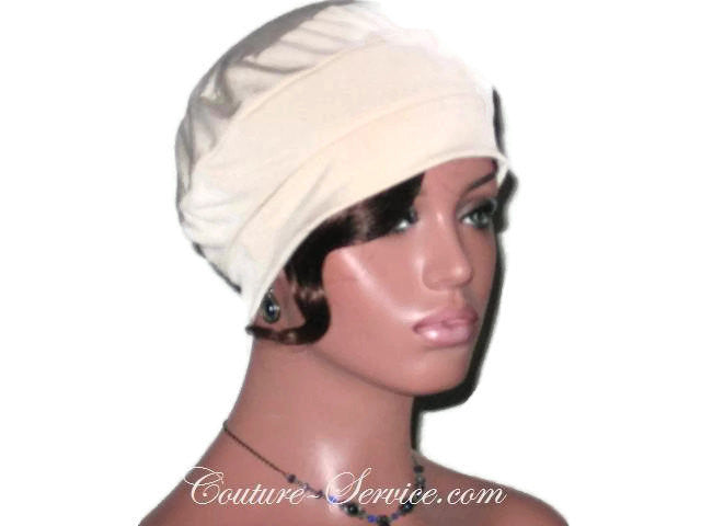 Handmade Tan Cap Turban - Couture Service  - 5