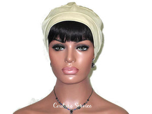 Handmade Tan Cap Turban - Couture Service  - 2