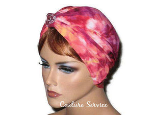 Handmade Red Single Knot Turban, Tie Dye - Couture Service  - 2